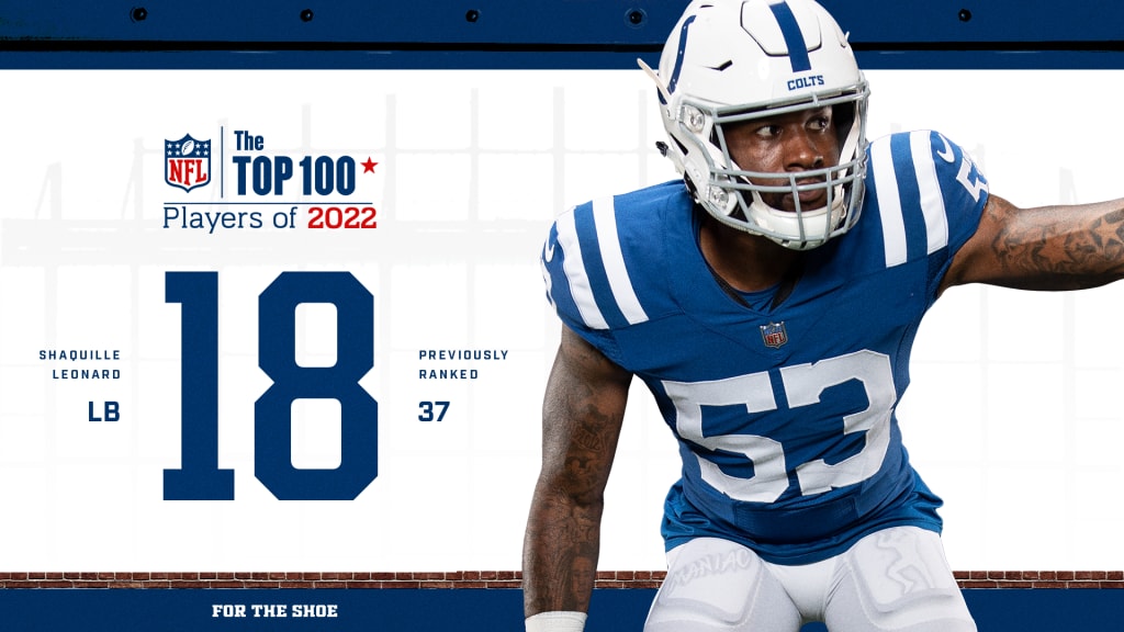 Colts Linebacker Shaquille Leonard Ranked No. 18 On NFL Network's Top 100  Players Of 2022