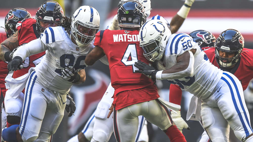 Houston, Texas, USA. Houston, Texas, USA. Houston, Texas, USA. 5th Dec,  2021. Houston Texans safety JUSTIN REID (20) tackles Indianapolis Colts  wide receiver MICHAEL PITTMAN JR. (11) during an NFL game between