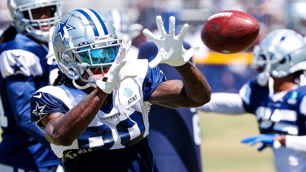 Dallas Cowboys wide receiver CeeDee Lamb (88) is seen during warm ups  before an NFL football game against the Chicago Bears, Sunday, Oct. 30,  2022, in Arlington, Texas. (AP Photo/Brandon Wade Stock