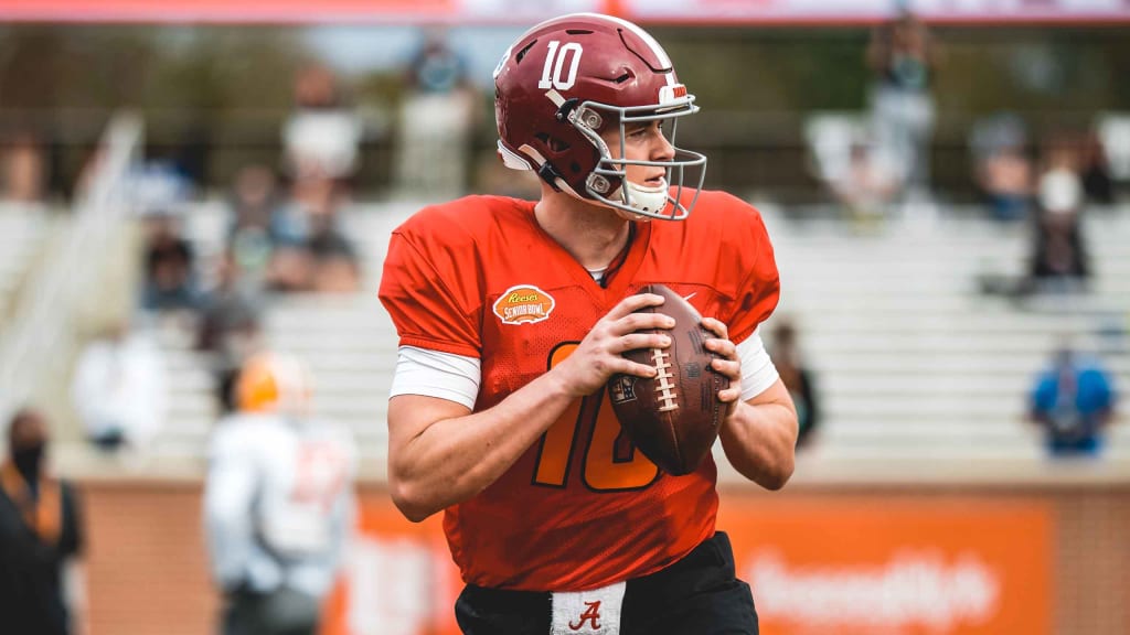 Mac Jones is impressing in Mobile during Senior Bowl practice