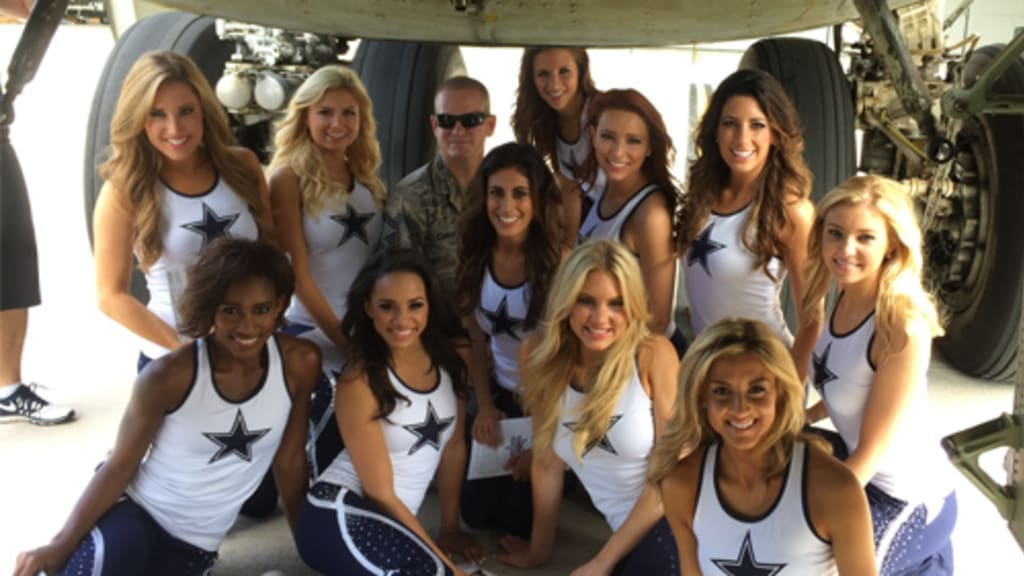 Dallas Cowboys cheerleaders visit Yokota