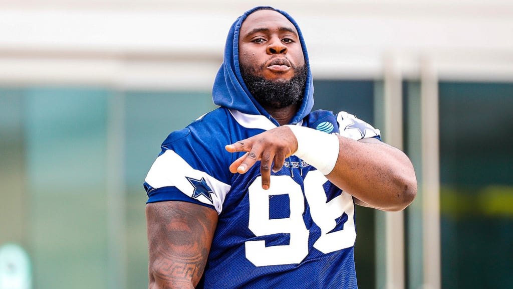 Dallas Cowboys defensive tackle Neville Gallimore runs a drill during the  NFL football team's training camp Monday, July 31, 2023, in Oxnard, Calif.  (AP Photo/Mark J. Terrill Stock Photo - Alamy