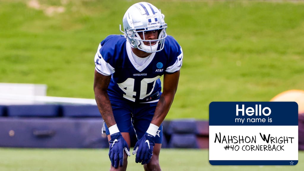 Dallas Cowboys cornerback Nahshon Wright (25) is seen after an NFL