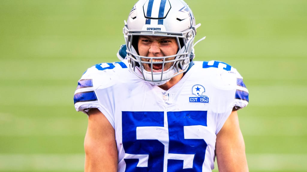 Dallas Cowboys linebacker Leighton Vander Esch (55) is seen during