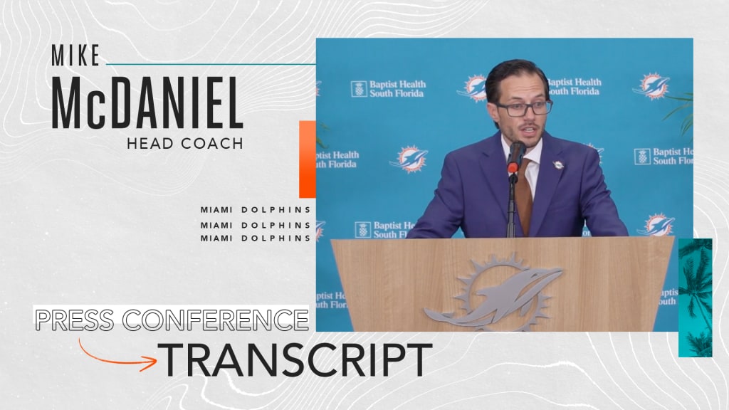 miami dolphins press conference today