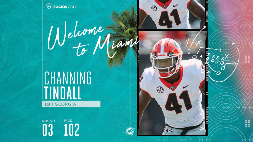 PFF College on X: The Miami Dolphins pick Georgia LB Channing Tindal at  No. 102 overall. 85.4 PFF grade in 2021 (2nd among SEC LBs) ⛓   / X