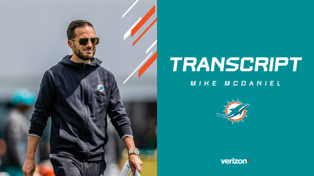 Transcript  Mike McDaniel's Media Availability - October 23