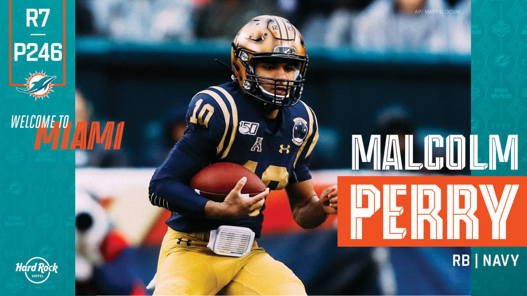 Malcolm Perry Drafted in the Seventh Round by the Miami Dolphins - Naval  Academy Athletics