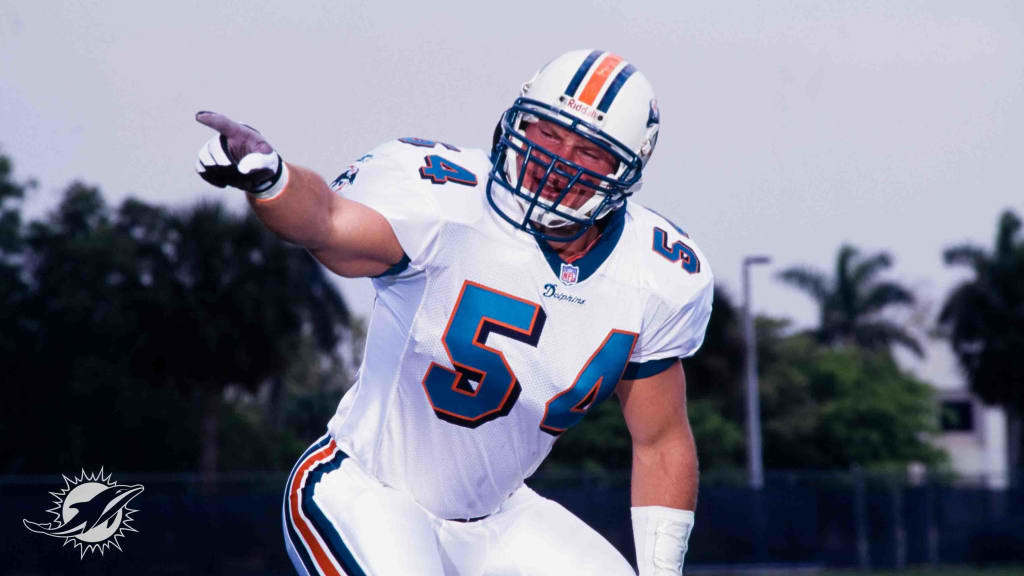 Official 54 zach thomas miamI dolphins pro Football hall of fame