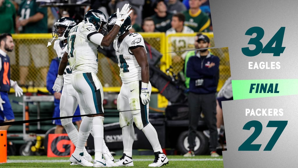 Philadelphia Eagles running back Jordan Howard (24) runs the ball against  the Green Bay Packers during an NFL football game, Thursday, Sept. 26,  2019, in Green Bay, Wis. The Eagles defeated the