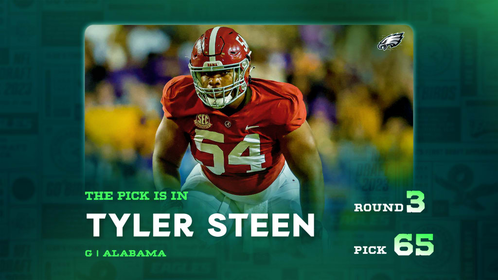 Eagles beat writers weigh in on drafting Alabama guard Tyler Steen