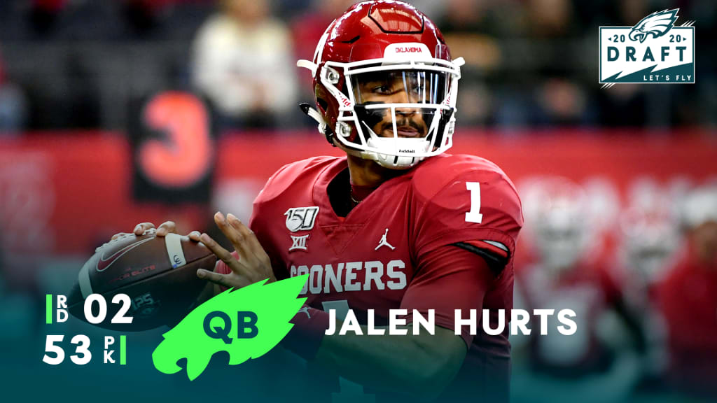 Round 2 - Pick 21: Jalen Hurts, QB, Oklahoma (Philadelphia Eagles) : r/nfl