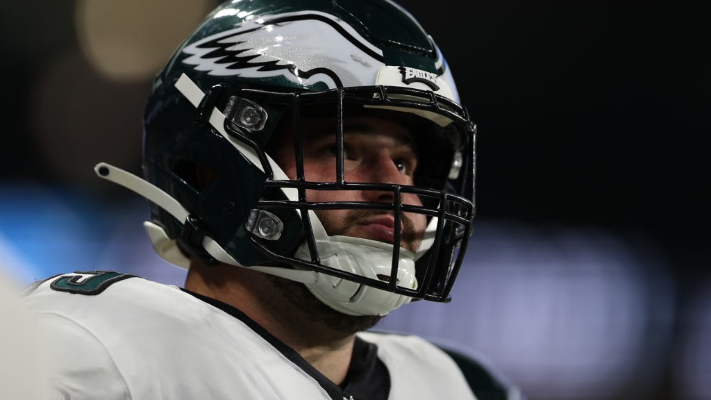 Eagles rookie Landon Dickerson pressed into service earlier than expected