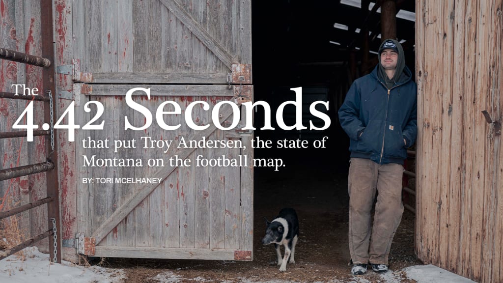 The 4.42 Seconds that put Troy Andersen on the Football Map