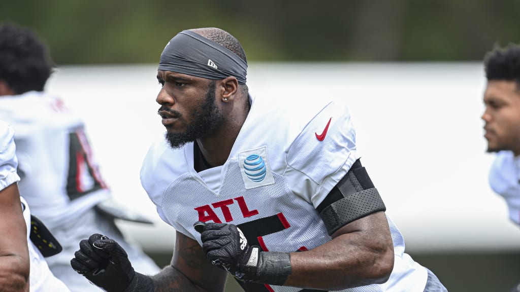 Atlanta Falcons cornerback Dee Alford (37) walks off the field