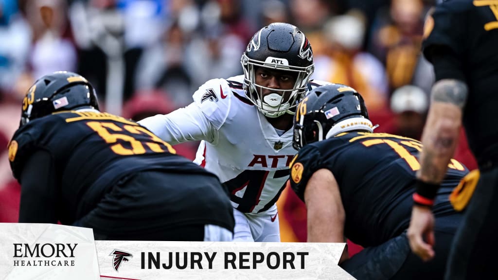 Falcons' injury report: Chuma Edoga out for Saints game