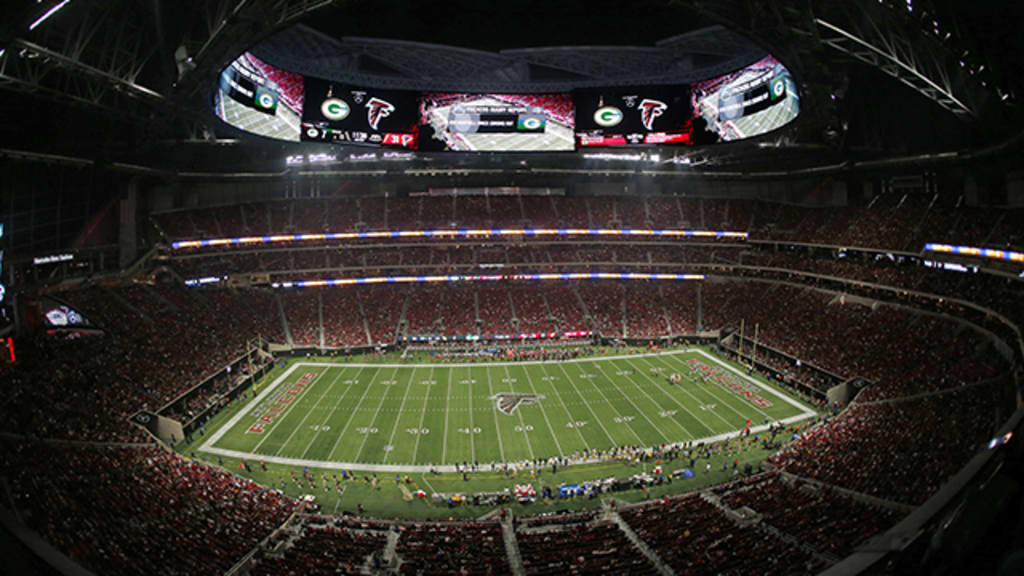 Mercedes-Benz Stadium - Waiting all day for Sunday night Gates Open -  6PM Pregame Show - 7:50PM Everything you need to know for Atlanta Falcons  gameday ➡️ bit.ly/MBS_Falcons