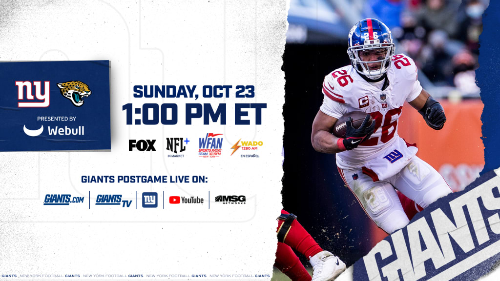 NFL Week 7 streaming guide: How to watch the New York Giants - Jacksonville  Jaguars game - CBS News