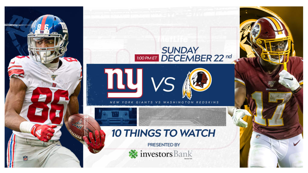 Thanksgiving Day: New York Giants vs. Washington Redskins Preview