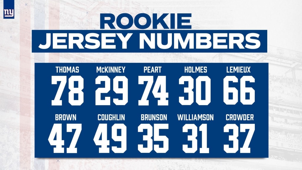 Giants reveal jersey numbers for 2020 Draft Class, undrafted free ...