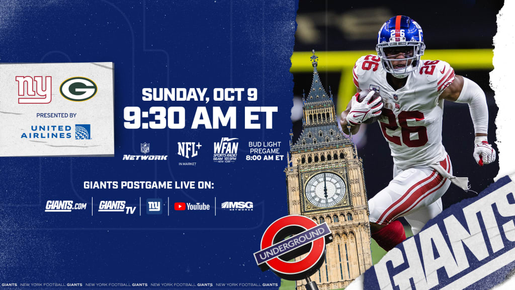 New York Giants vs. Green Bay Packers: How to Watch, Listen & Live