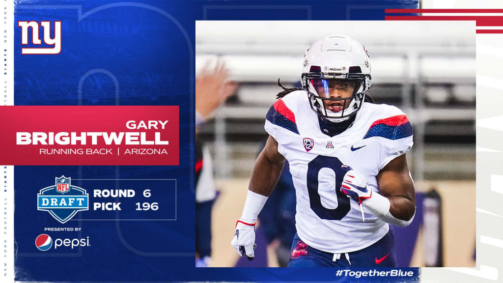 Arizona Wildcats running back Gary Brightwell taken by New York