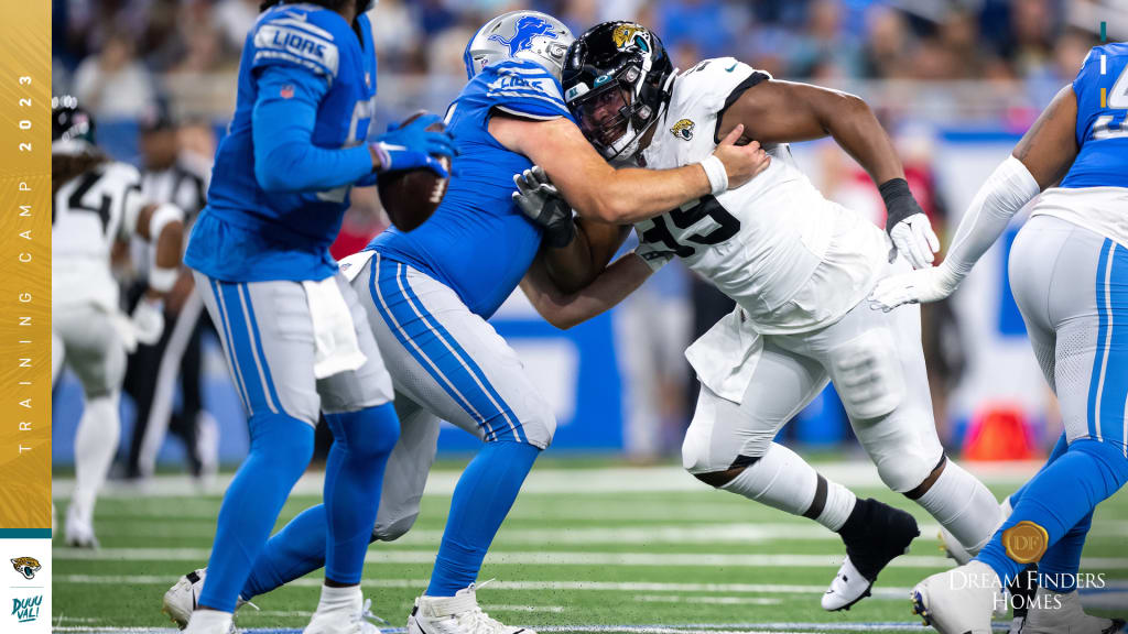 Jacksonville Jaguars safety Andre Cisco (5) warms up before an NFL football  game against the Tennessee Titans, Saturday, Jan. 7, 2023, in Jacksonville,  Fla. (AP Photo/John Raoux Stock Photo - Alamy