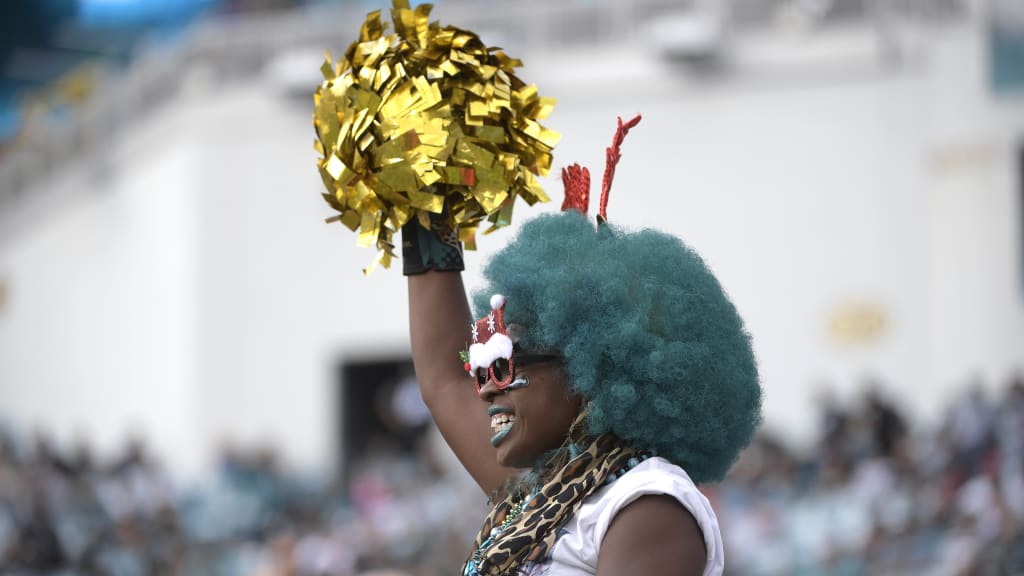 Jacksonville Jaguars Cheerleaders Entertain Fan During Editorial