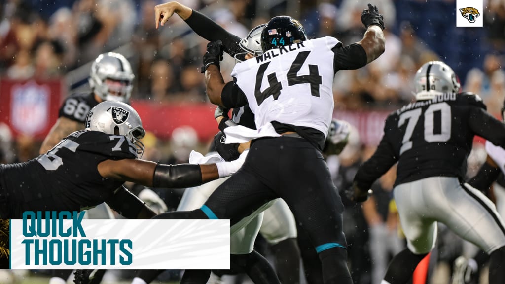 Preseason opener fast takes: Jaguars fall to Raiders 27-11 in Hall