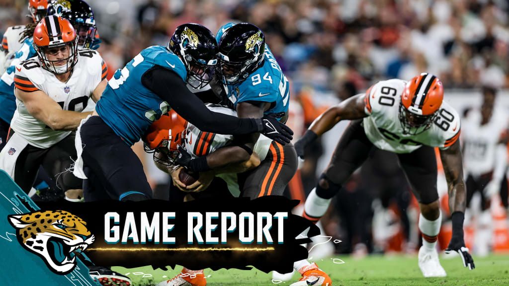 Game report: Browns 24, Jaguars 13