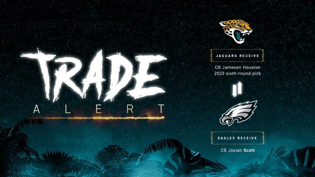 Jaguars trade CB Josiah Scott to Eagles in exchange for Jameson Houston,  2023 draft pick