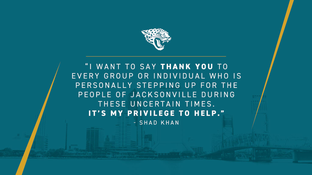 Jacksonville Jaguars owner Shad Khan donates 500 playoff tickets