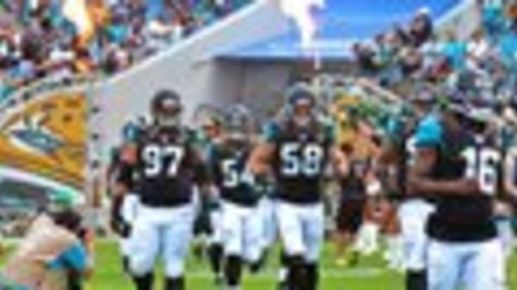 EverBank Stadium - Packers Jaguars Football An excited Jacksonville Jaguars  fan cheers against the Green Bay Packers Sunday September 11, 2016, in  Jacksonville, Fl.. (Rick Wilson/Jacksonville Jaguars)