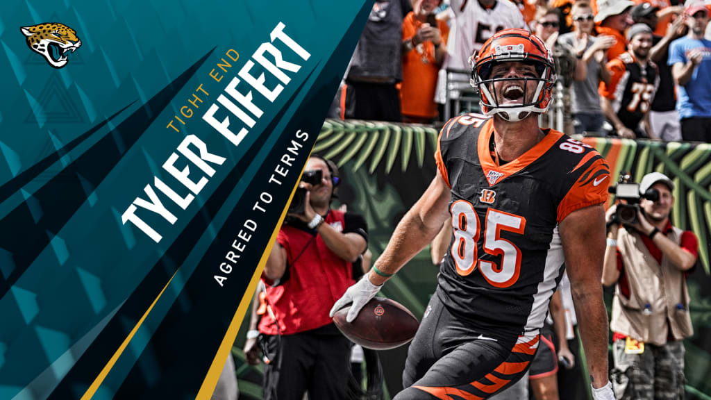 Jaguars sign tight end Tyler Eifert from the Bengals