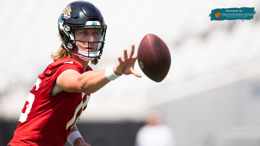 Quarterback Trevor Lawrence of the Jacksonville Jaguars passes in 2023