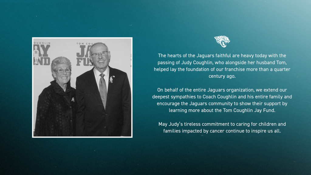 'A force for good': The Jaguars mourn the loss of Judy Coughlin