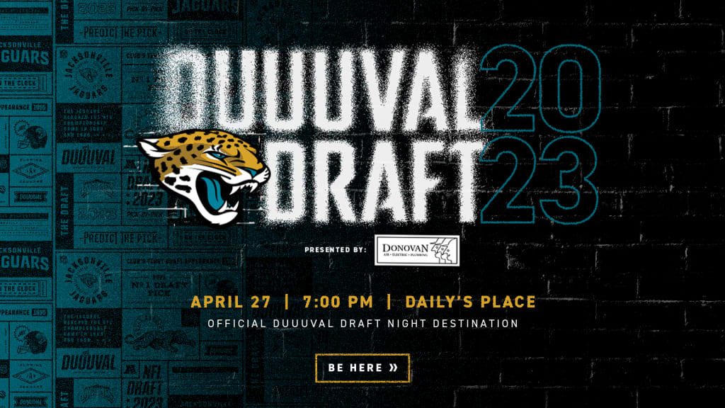 Jacksonville Jaguars to host 2023 DUUUVAL Draft Party at Daily's Place