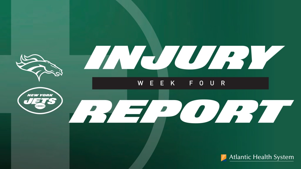 Jets Injury Report Week 4 Vs Broncos Wednesday