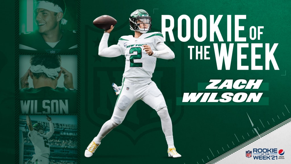 Jets QB Zach Wilson Named NFL's Pepsi Zero Sugar Rookie of the Week