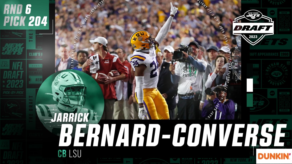 Jets select LSU CB Jarrick Bernard-Converse at No. 204