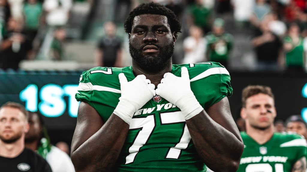 Jets' Robert Saleh tells Mekhi Becton to 'go earn' left tackle spot