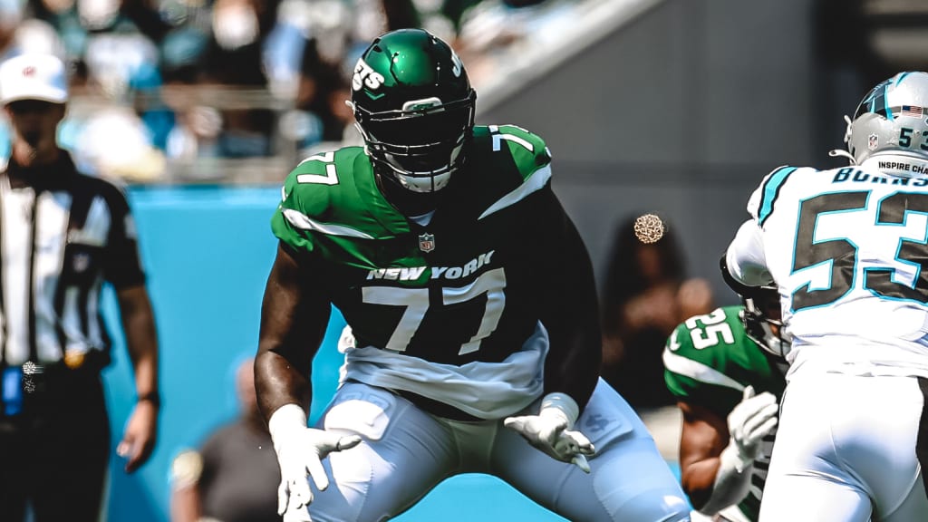 Jets moving Mekhi Becton to left tackle in offensive line shuffle