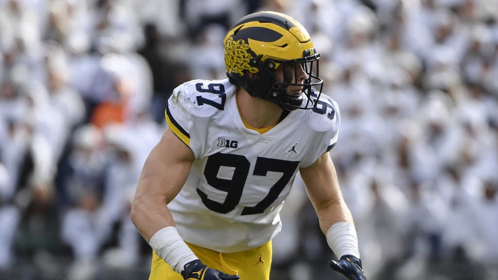 Dane Brugler's 2022 NFL Draft Top-15 Position Rankings: Michigan pass  rushers Aidan Hutchinson and David Ojabo ascending - The Athletic