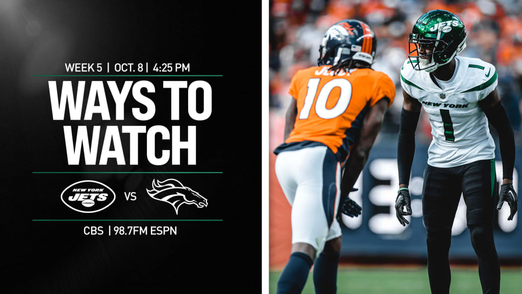 New York Jets at Denver Broncos Ways to Watch, Listen and Follow