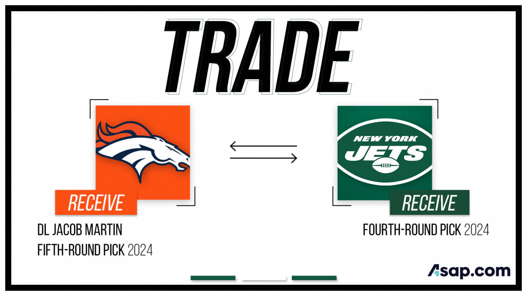 Broncos agree to terms on trade with Jets for OLB Jacob Martin