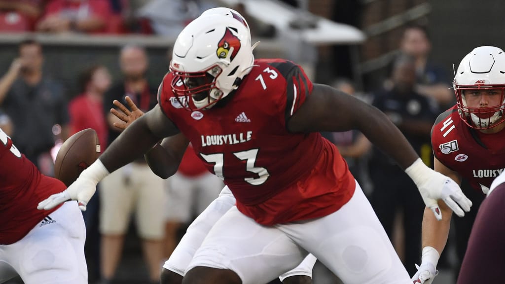 Offensive tackle Mekhi Becton from Louisville taken by NY Jets