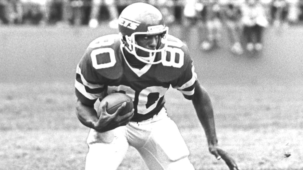 Richard Todd, Lam Jones and Wesley Walker of the New York Jets