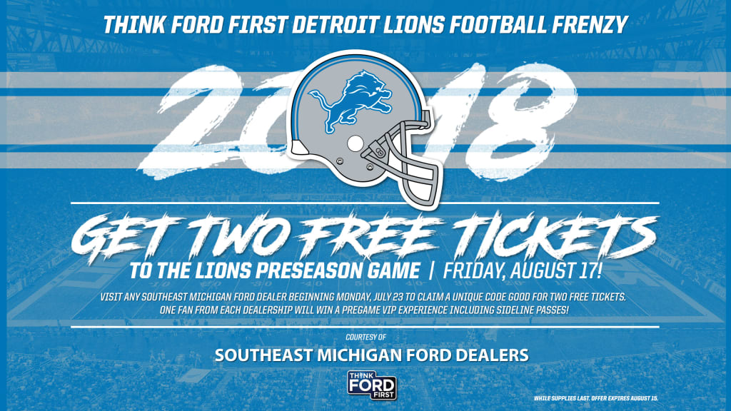 How to get tickets for all five Detroit Lions marquee national