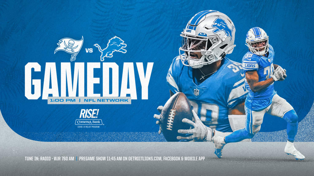 Detroit Lions vs. Tampa Bay Buccaneers: Time, TV, radio, game notes