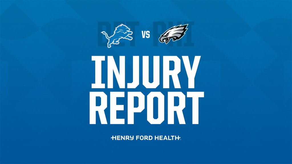 Philadelphia Eagles & Detroit Lions Injury Report for Thursday 9/8 